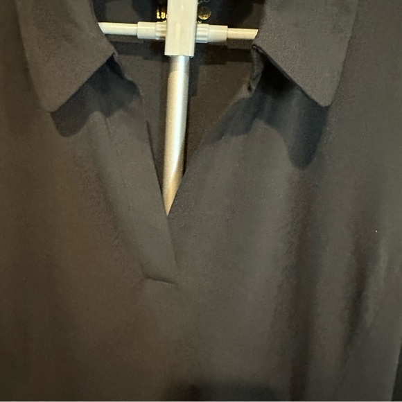 Lilly Pulitzer Luxletic Brickell Dress UPF 50+ Black Collared Pockets Size L - Picture 5 of 7